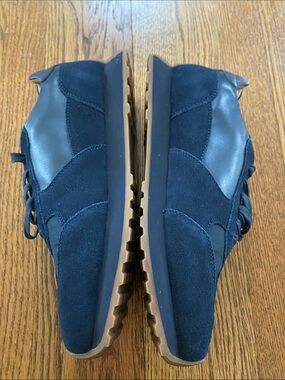 Quince Men's Size 10 Navy Suede & Leather Retro Runners